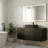 48" Bathroom Vanity with Black Rectangular Cermaic Basin