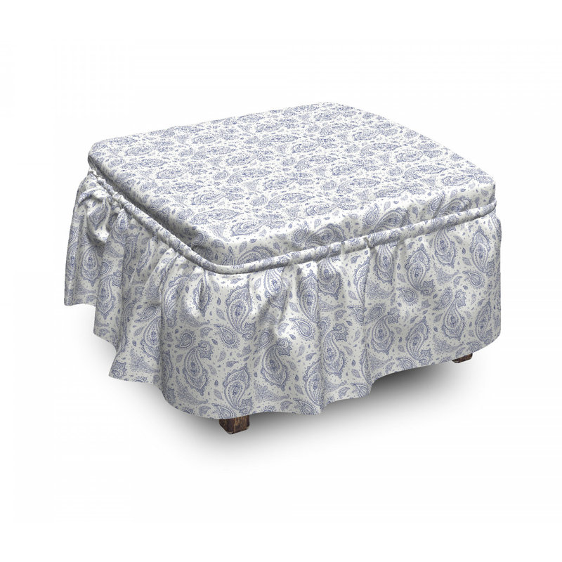 Housse pour repose-pieds de motif culturel persane