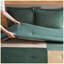 Ensemble d'édredon 3 pièces double / grand vert uni