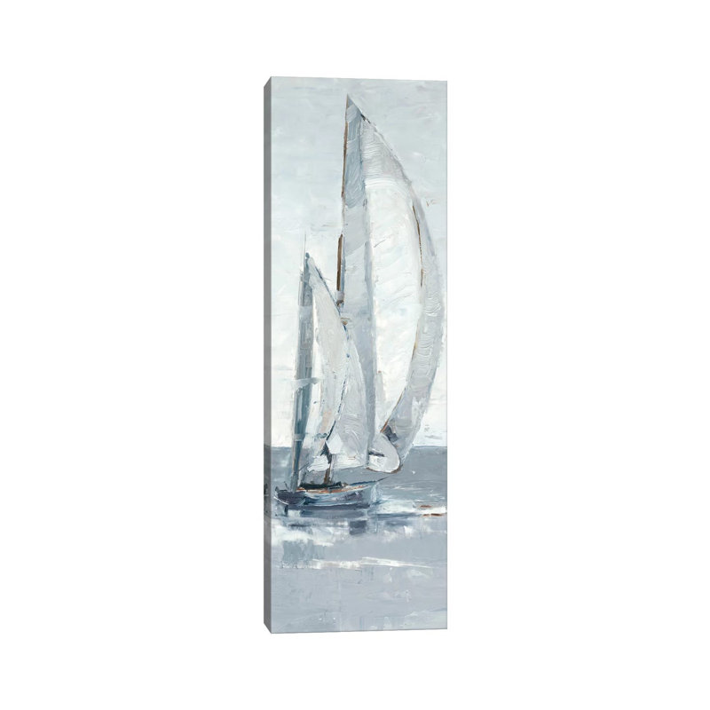 Grey Seas II by Ethan Harper - Wrapped Canvas Panoramic Print, 182.88 cm H x 60.96 cm W