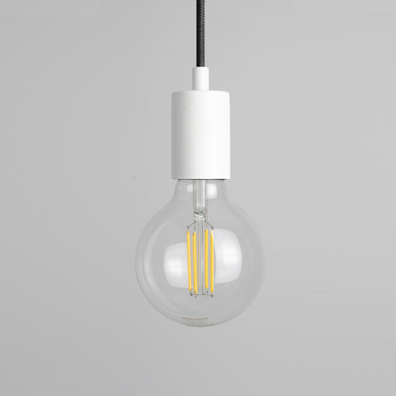 Figlio 5 - Light Bulb Pendant, White