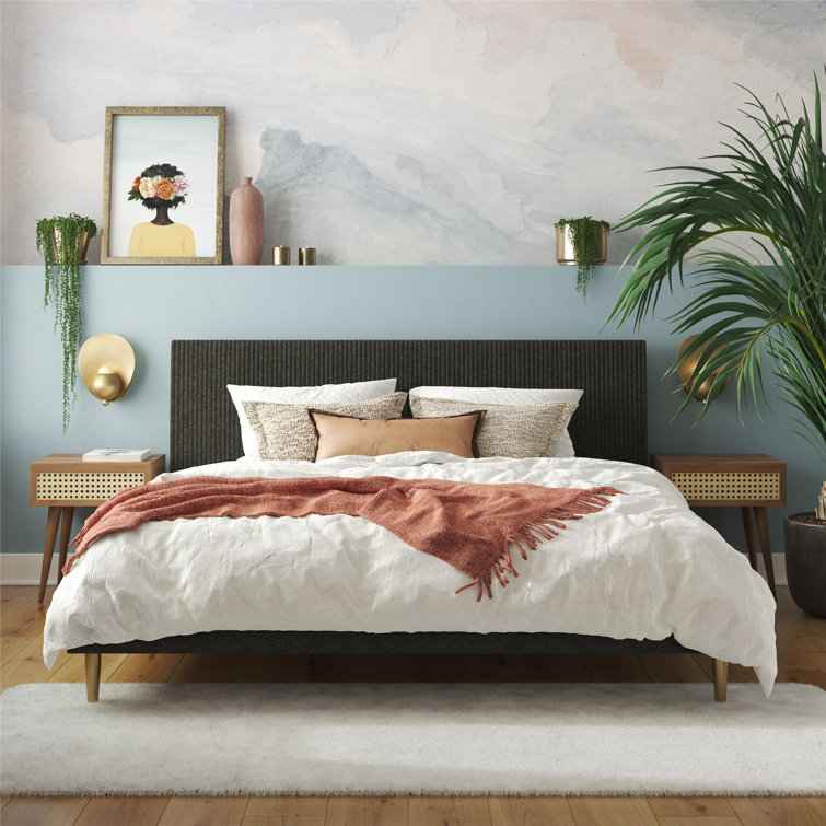 Daphne Upholstered Low Profile Platform Bed