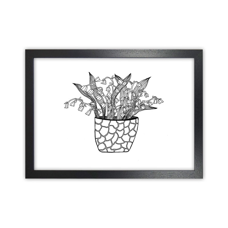 Lily Of The Valley by Carissa Tanton - Print, 34cm H x 46cm W x 3cm D, Black Framed