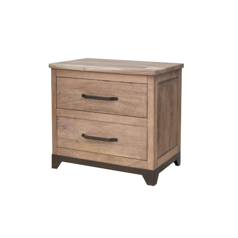 Umey 27'' W Solid Wood Nightstand