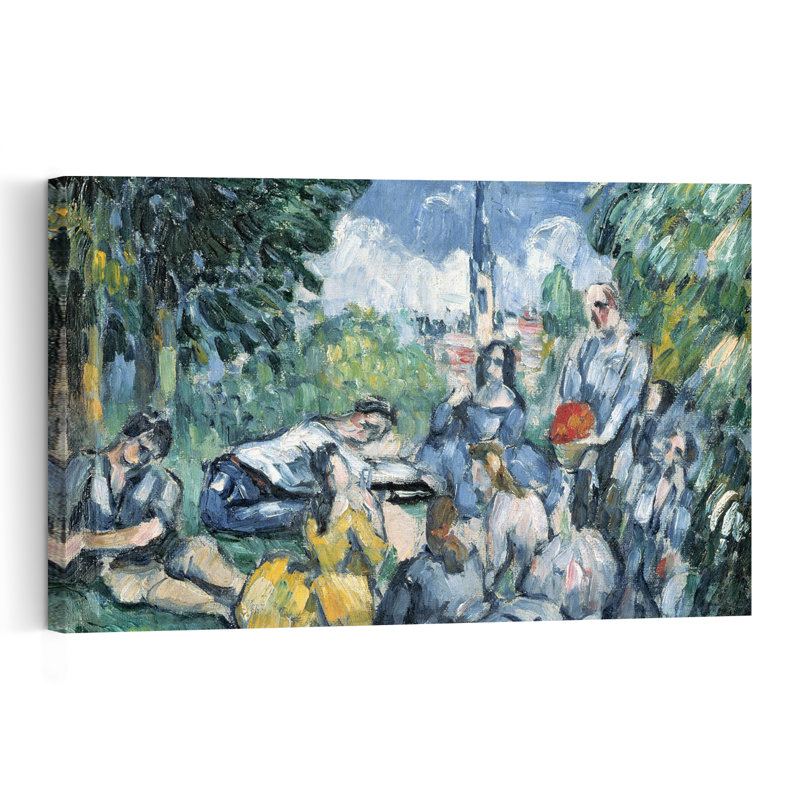 Déjeuner sur l'herbe, 1876-77 Impression d'art mural abstraite impressionniste contemporaine représentant un arbre et la nature