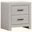 Table de chevet 2 tiroirs Coastal White