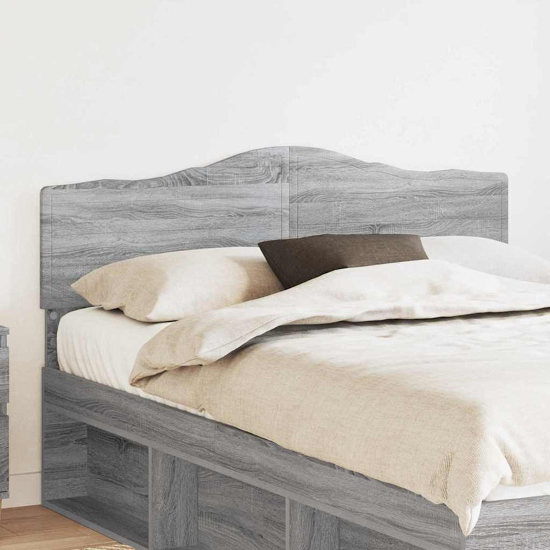 Panel Headboard, Queen, Grey Sonoma