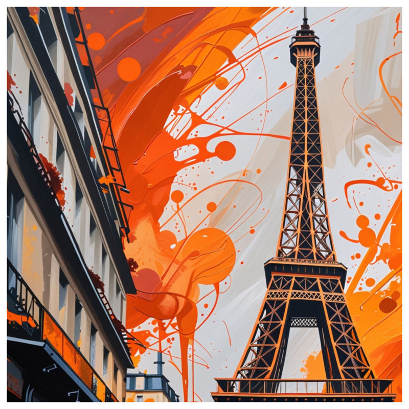 Eiffel Tower Fleece Throw Blanket - Architecture Throws for Sofas or Beds, 60in W x 80in H