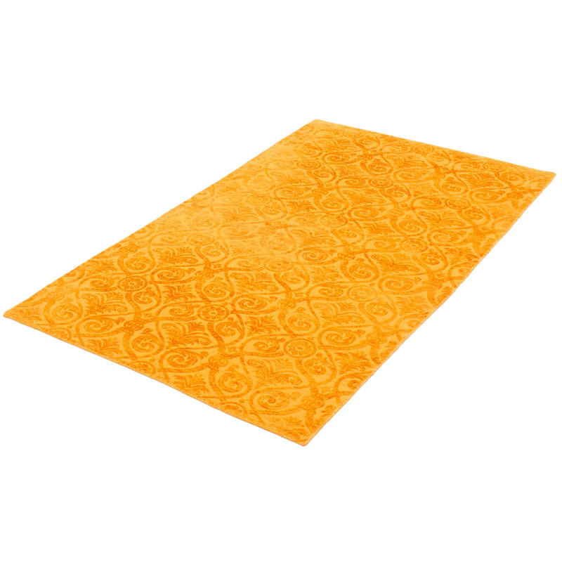 Tapis orange clair tissé à la main Fajardo