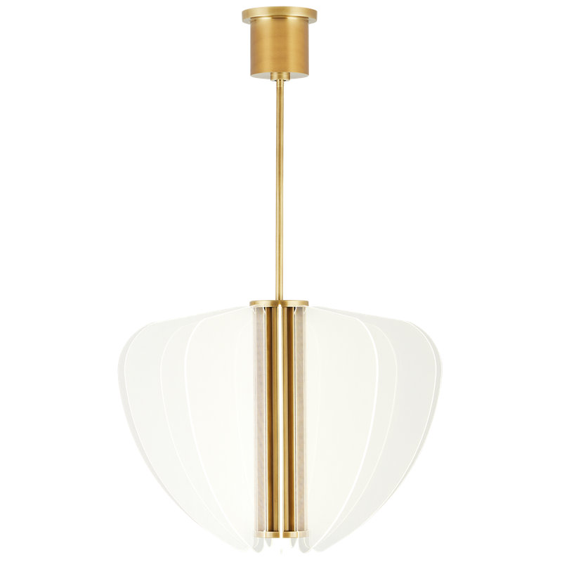 Nyra 28 Chandelier, Plated Brass