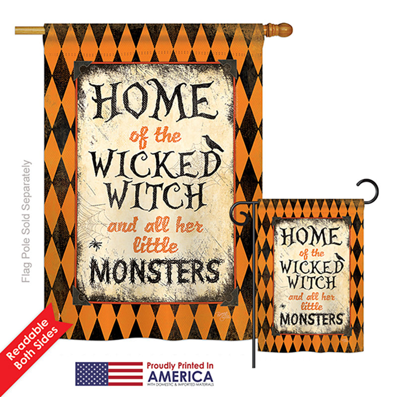 Ensemble de 2 drapeaux verticaux en polyester 2 pièces Strake Wicked Home Fall Impressions