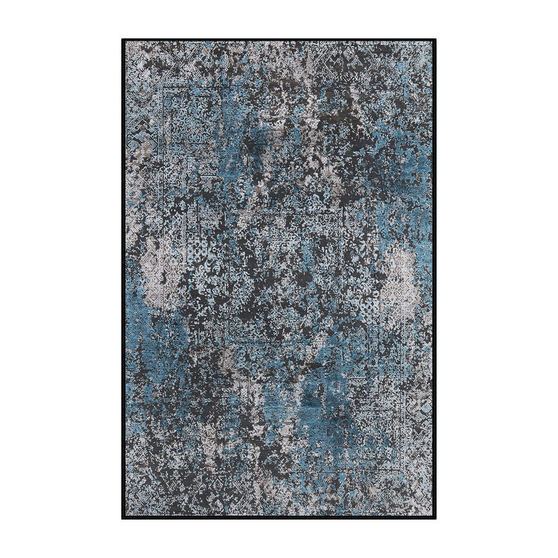 Tapis marocain tissé à la machine, Rectangle 6 pi x 9 pi