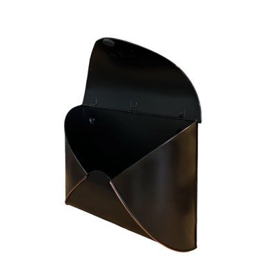 Black Mailbox Wall Mount, Wall Mount Mailboxes For Outside, Waterproof Mailboxes For Outside - Envelope Mailbox