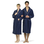 Gender Neutral Mid-Calf Bathrobe with Pockets