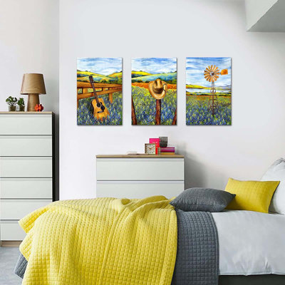 3 Piece Wrapped Canvas Wall Art