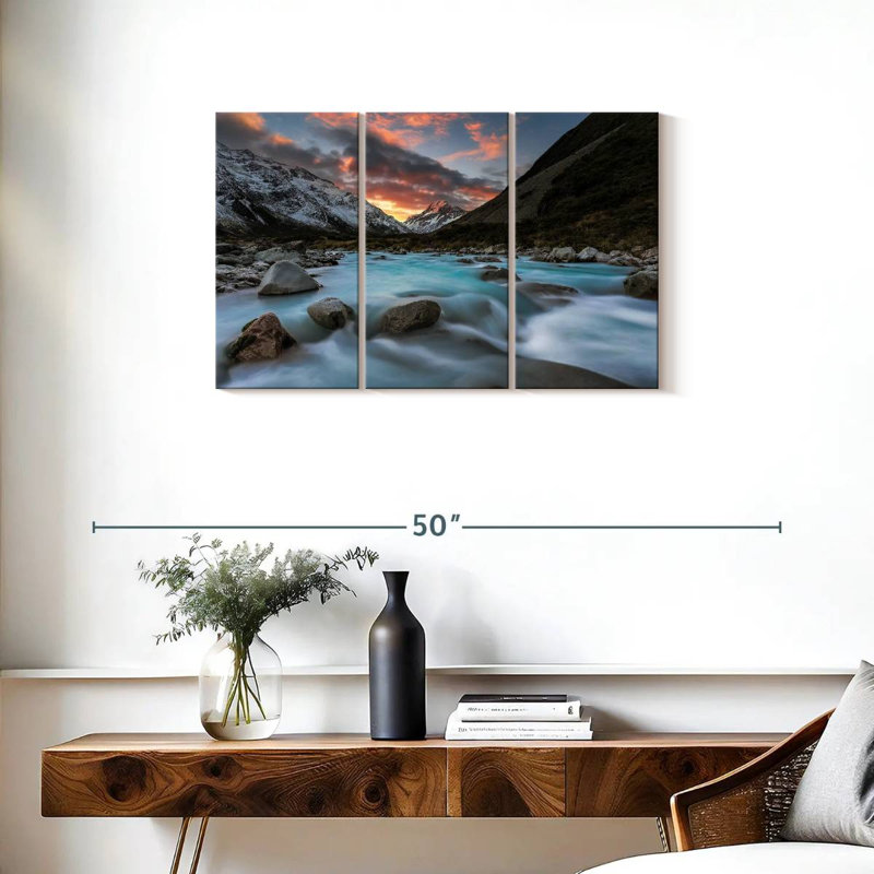 Sunset Over Hooker River, 20" H x 33" W