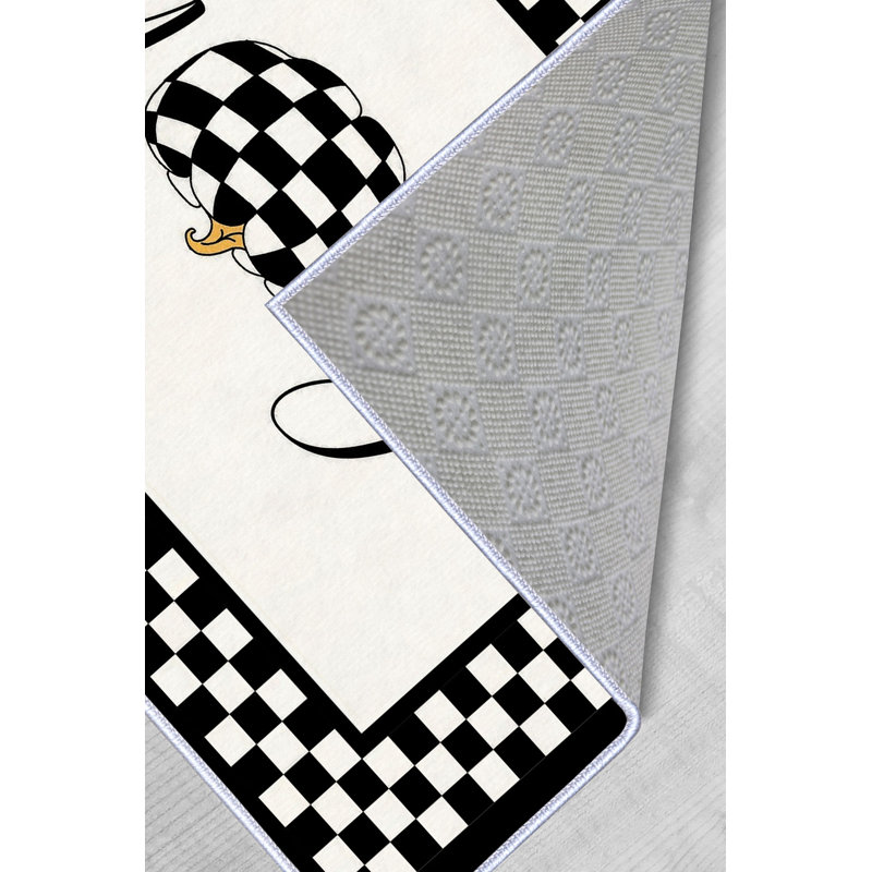 Fashionable Hall Carpet, 3D Digital Print, 3.3 x 6.6 ft | 100% Polyester, 650 g/m², Pile Height: 0.3 in | Non-Slip PVC Dot Underside, Machine Washable, Ideal for Entryways & Living Rooms, Easy Care & Durable
