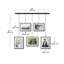 5-Opening Adjustable Metal Wall Mount Picture Frame