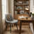 Chardee Upholstered Dining Chairs Faux Leather Waterproof Side Chair With Metal Frame-677716635