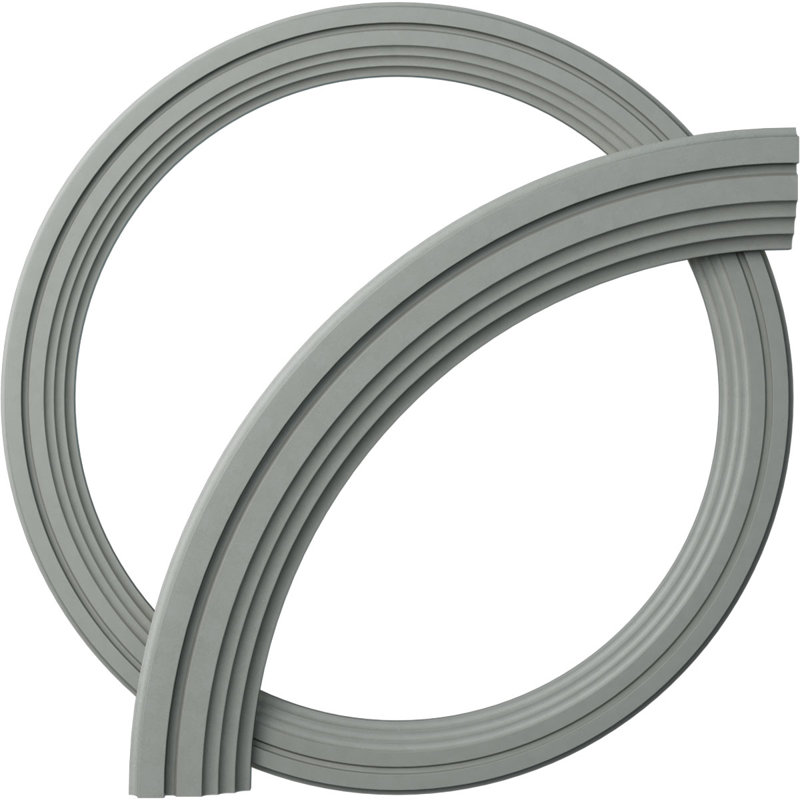 40 1/2"OD x 33 1/4"ID x 3 5/8"W x 1 1/8"P Devon Ceiling Ring Kit, Single (1/4 of a Complete Circle)