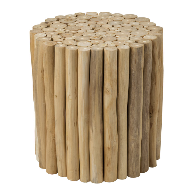 Amhold Solid Wood End Table, Natural