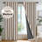 100% Blackout Faux Linen Curtains with TPU Backing – Dual-Layer Noise Reducing & Thermal Insulated Drapes-934544100-934544021