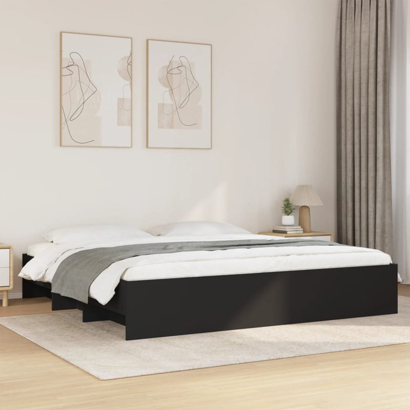 Bed, Black, Super King (6')
