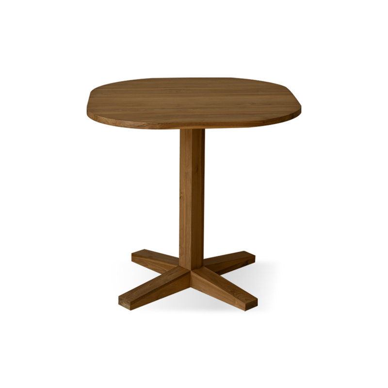 Table de salle à manger Burlywood, H 29,53 po x L 31,5 po x l 31,5 po