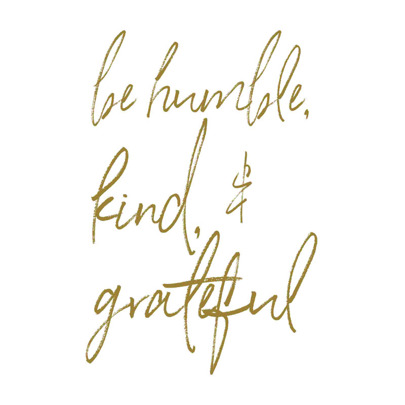 Humble Kind Reconnaissant, H 36 po x l 24 po