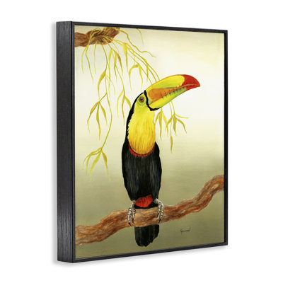 One Toucan on Branch Giclee Art by Christine Reichow