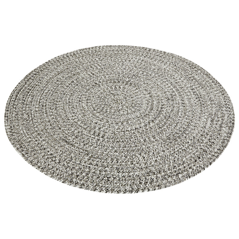 Machine Woven Grey Indoor/Outdoor Rug, Round 200cm