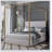 Modern Luxury Metal Canopy Bed With Tall Upholstered Headboard And Gold Four Poster, No Box Spring Needed,Queen-573879230