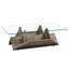 Table basse en verre trempé et panneau de fibres à densité moyenne avec grain de bois sculpté-133488641-133488647