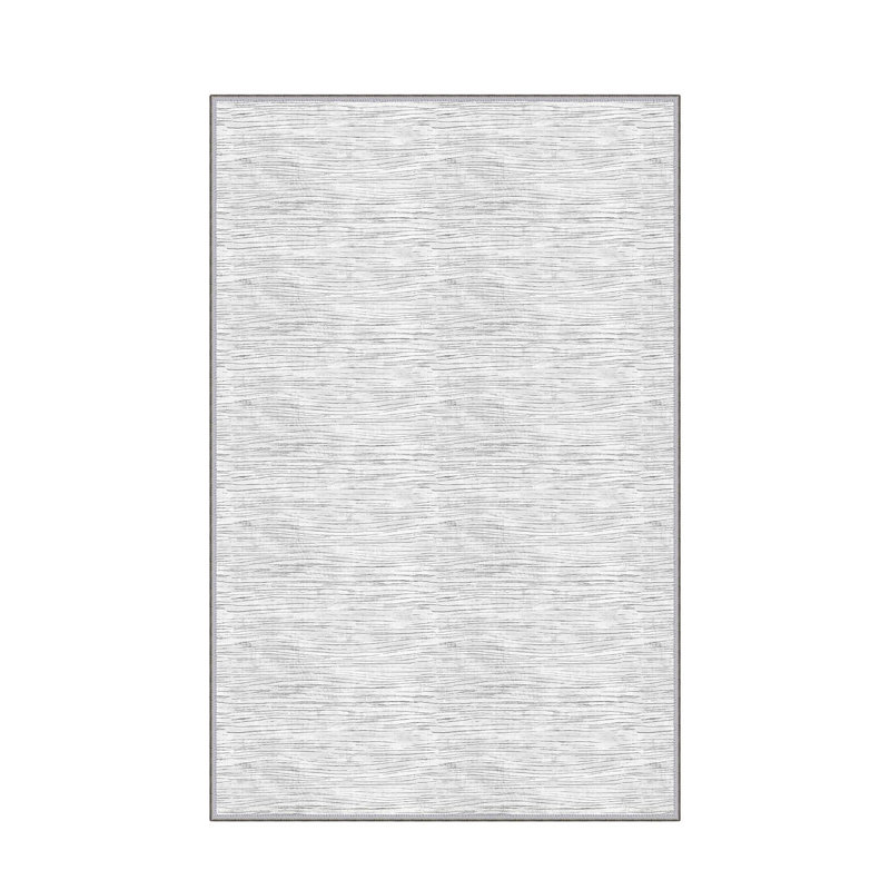 Stylish Woven Carpet, 5.2 x 7.5 Feet | 100% Polyester, 0.3 in Pile Height, Antibacterial, Non-Slip PVC Dot Underside | Machine Washable, 3D Digital Print | Perfect for Living Room, Bedroom & Home Décor