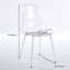 Ensemble de salle à manger 1 + 4,5 pièces, table de salle à manger à pieds en métal Mid-Century pour 4-6 personnes avec plateau en MDF, table de salle à manger à piédestal, table basse de loisirs, ensemble blanc