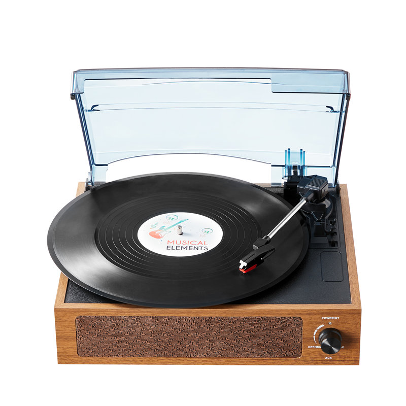 Portable Decorative Record Player with Bluetooth