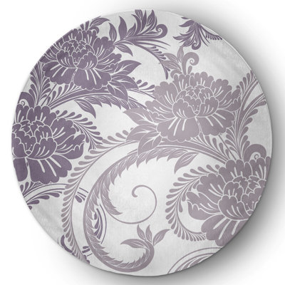 Chenille Floral Indoor / Outdoor Rug