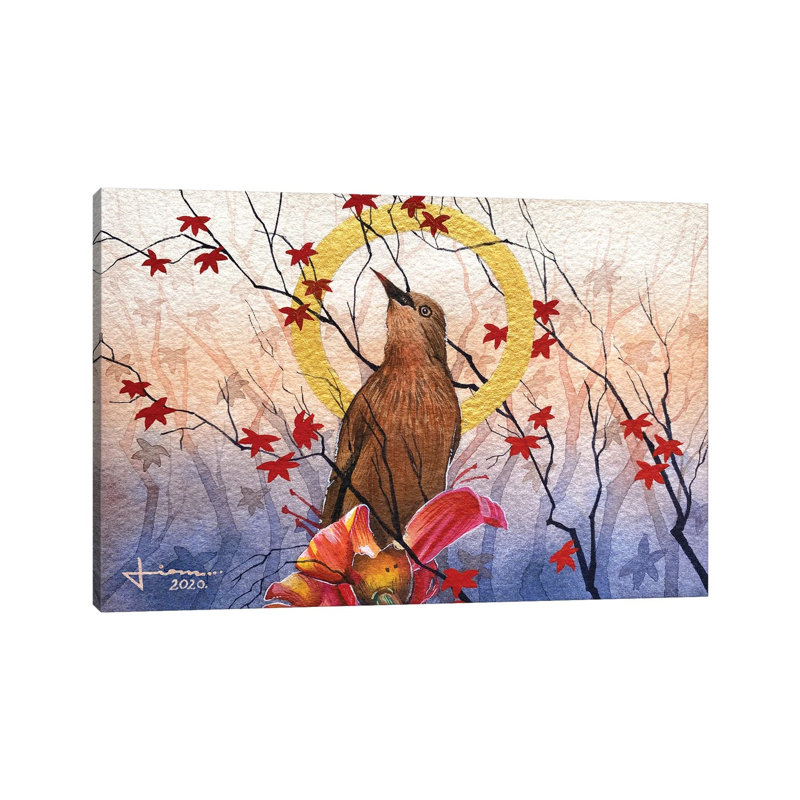 Chestnut Tailed Starling by Liam Kumawat - Wrapped Canvas Gallery-Wrapped Canvas Giclée, 66.04 cm H x 45.72 cm W x 3.175 cm D