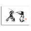 «Samurai Fight» par Pechane, art mural en verre acrylique-2099934448