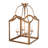 4 - Light Open Frame Retro Lantern Cage Semi Flush Mount