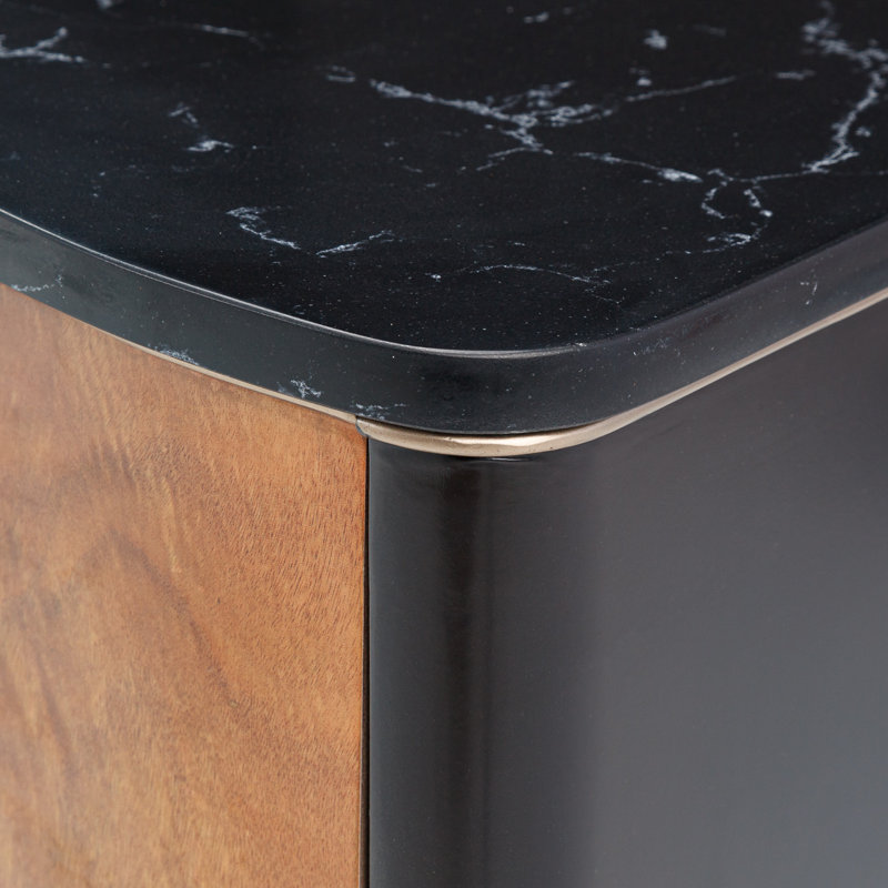 Malibu Crest Media Console, Dark Espresso/Brown