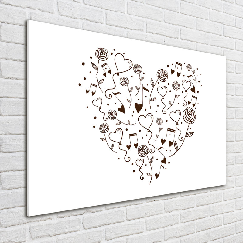 Heart - No Frame Print on Glass