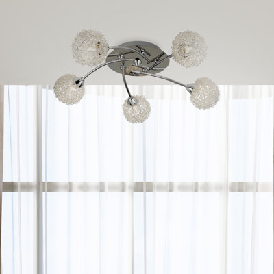 5-Light Semi Flush Mount