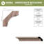 Moulure de teinture pour bois massif Wm86-96930516