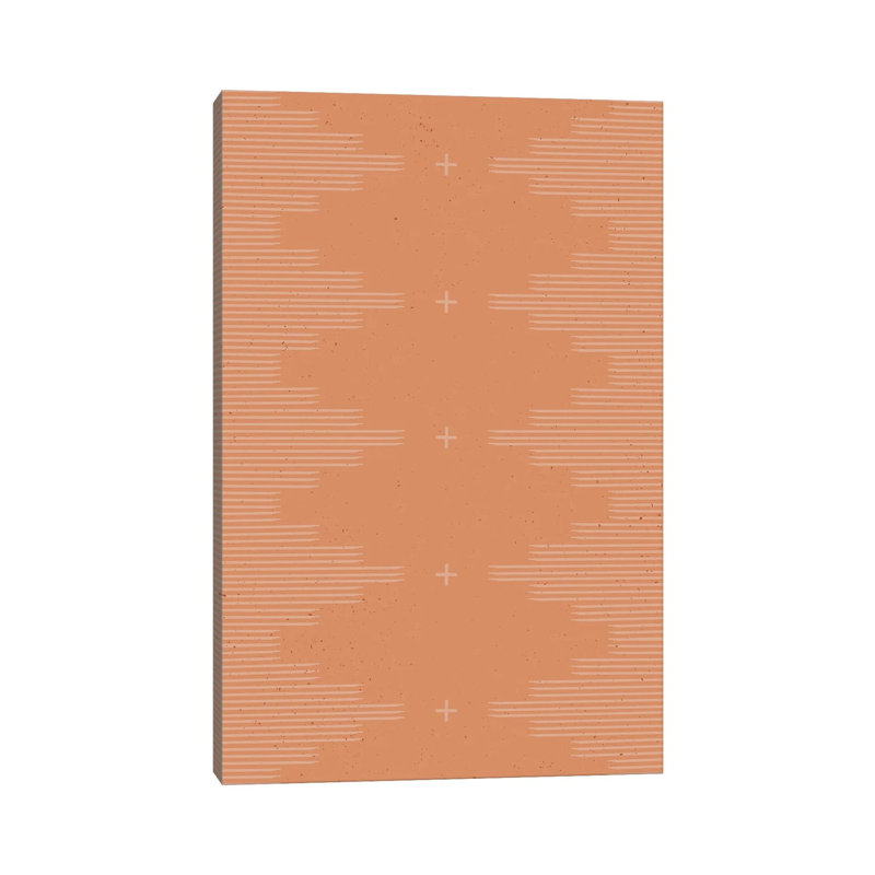 Southwestern Minimalist In Terra Cotta by Allie Falcon - Wrapped Canvas Print, 66.04 cm H x 45.72 cm W x 1.91 cm D