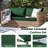 3-piece Outdoor Loveseat Cushion Set - 48x24 In,thick, Waterproof Patio Deep Seat Chair Cushions For 2-person Wicker Rocker,bench -all-weather For Porch, Garden-1962007628