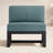 Smith Powder Coated Aluminum Outdoor Armless Lounge Chair , Sunbrella® Cushions Included-1763705664-1751938312