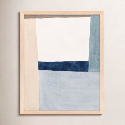 Composition in Blue 2 Print by Julia Balfour