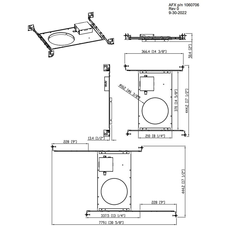 Tuck Lighting Kit, 2" H x 6" W x 2" D
