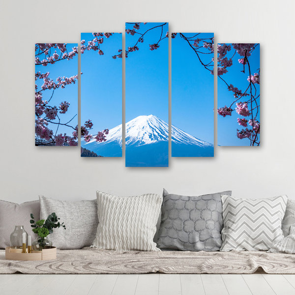 Union Rustic Mount Fuji - 5 Piece Wrapped Canvas Art Prints | Wayfair.co.uk